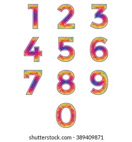 Signs & Symbols: Polygon number set.