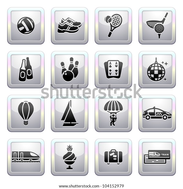Signs. Vacation, Recreation & Travel. Third\
set icons