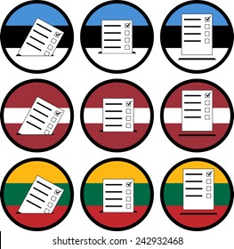signs of voting in baltic states