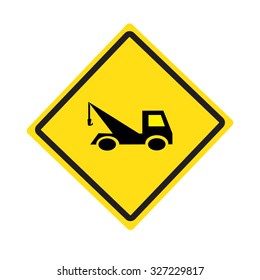 Signs warn truck