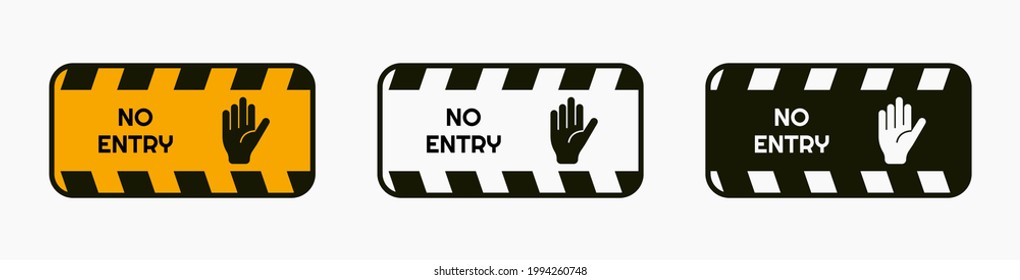Signs warning of the danger - fire, high voltage, toxic, temperature. Caution Warning Sign Sticker. Editable vector stroke. Set of warning signs for attention and caution. Danger notice vector