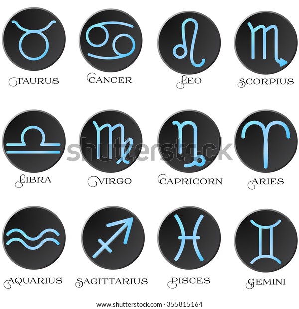 Signs Zodiac Astrological Signs Zodiac Belt Stock Vector (Royalty Free ...