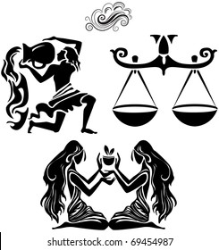Signs of the Zodiac elemental air