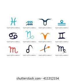 Signs of the zodiac icon