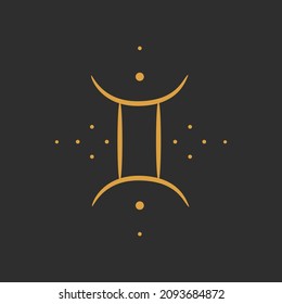signs of the zodiac symbols. magic signs in the form of tattoo dots. ideal for astrologer blog or tarot cards