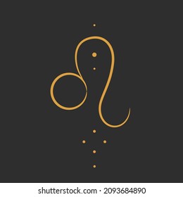 signs of the zodiac symbols. magic signs in the form of tattoo dots. ideal for astrologer blog or tarot cards