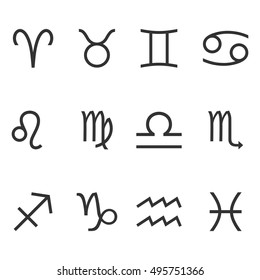 Signs Of The Zodiac - The twelve star signs.