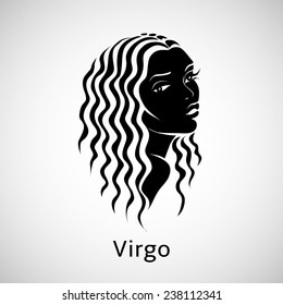 signs of the zodiac. vector illustration. virgo
