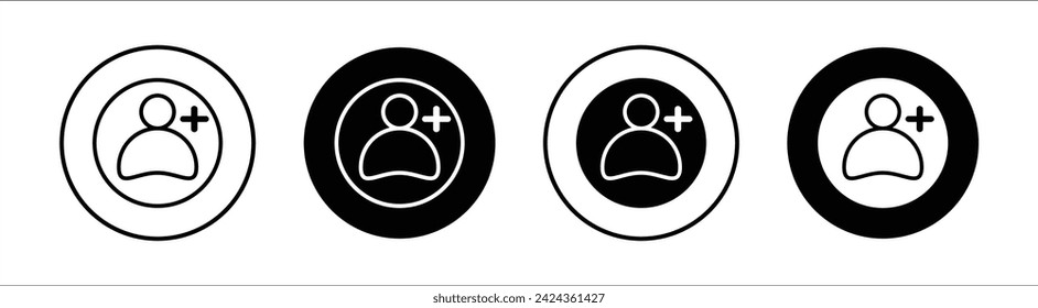 Firmar conjunto de iconos de línea plana. Signup vector de ilustración de línea delgada