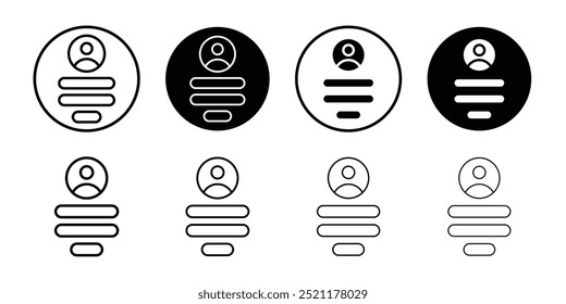 Signup icon logo set vector
