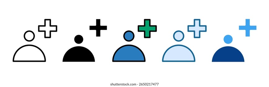 Ícone de Inscrição Definir Coleção de Vários Estilos