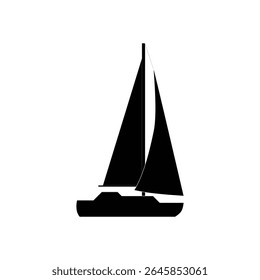 Barco Sihouette no rio