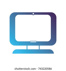 sihouette computer digital screen equipment technology