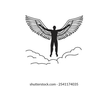 A  sihouette vector desing eps