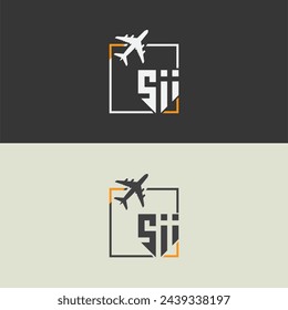 Sii initial monogram logo with square style design.