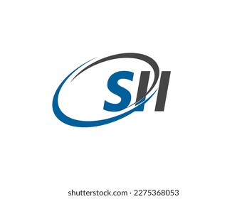 SII letter creative modern elegant swoosh logo design