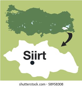 siirt. The cities of Turkey.