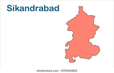 Sikandrabad subdivision map, Bulandshahr District, Uttar Pradesh State, Republic of India, Government of  Uttar Pradesh, Indian territory, Eastern India, politics, village, tourism