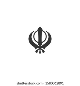 Sikhism icon on a white background