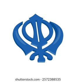 Sikhism, Indian Symbol Vector Illustration