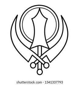 Sikhism sign icon