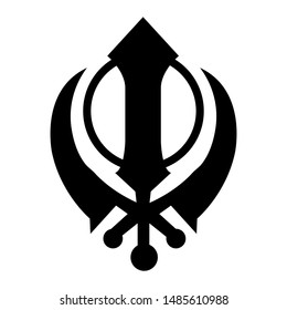 Sikhism symbol illustration vector design