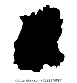 Sikkim state map, administrative division of India. Vector illustration.