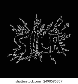 Sila Hand draw illustration Vector design 