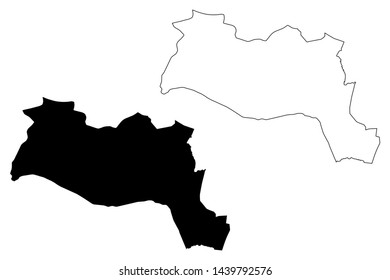 Sila Region (Regions of Chad, Republic of Chad) map vector illustration, scribble sketch Dar Sila map