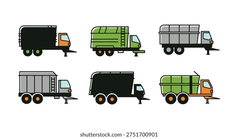 Silage wagon Line art vector creative modern smooth illustration