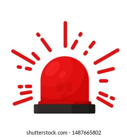 Silane alarm signal. Alert icon for danger from an accident.