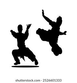 silat kick sport icon sign. which is used to show matches between countries.