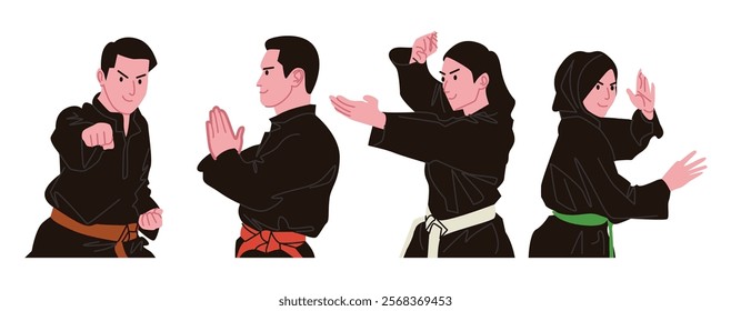 Silat is a martial art originating from Indonesia. This sport is performed by two competing individuals