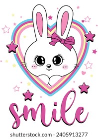 sile rabbit love star cute magic