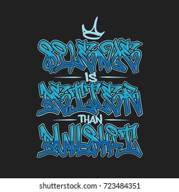 Silence Is Better Typography Design