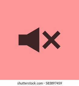 Silence icon. Mute vector