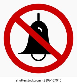 Stille Symbol. Lärmverbot. Halte dich ruhig! Ruhig. Lärm ist verboten. Mach keinen lauten Lärm. Schall ist verboten. Vektorsymbol.
