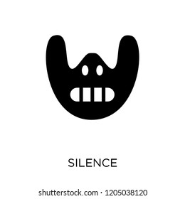 Silence icon. Silence symbol design from Cinema collection. Simple element vector illustration on white background.