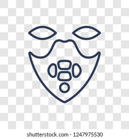 Silence icon. Trendy linear Silence logo concept on transparent background from Cinema collection