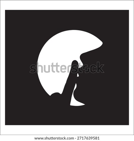 Silence icon with white background