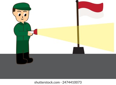 In the silence of the night, security guards stand guard responsibly. Every step is protection, every glance is security.