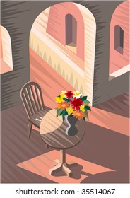 Silence of Patio in Old Town