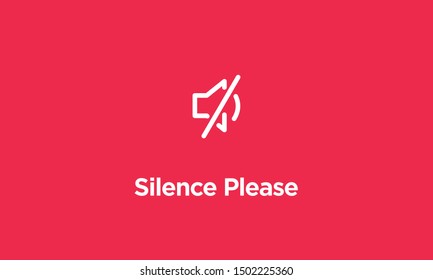 Silence Please Vector Sign Board Stock Vector (Royalty Free) 1502225360 ...