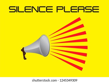 silence please warning board