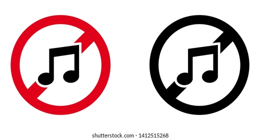 Silence Sign in Red and Black Version