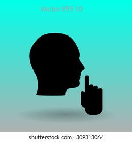 silence vector icon