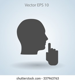 silence vector icon