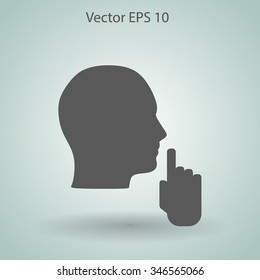 silence vector icon