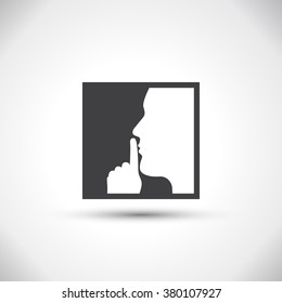 Silence Vector Icon