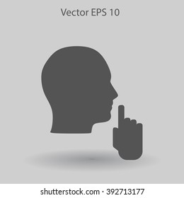 silence vector icon